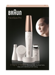 Braun FaceSpa Pro 911 Şarjlı Yüz Epilatörü 3’ü 1 Arada Epilasyon ve Cilt Bakım Seti - 7