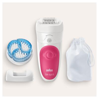 Braun Silk-épil 5 5511 SensoSmart, Kablosuz, Islak&Kuru, 2 Ek Parçalı, 2'si 1 Arada Epilatör - 5