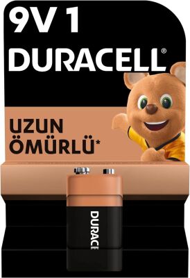 Duracell Alkalin 9V Pil, (6LR61 / MN1604), 1'li Paket - 1