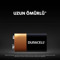 Duracell Alkalin 9V Pil, (6LR61 / MN1604), 1'li Paket - 3