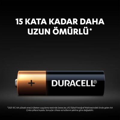 Duracell Alkalin AA Kalem Pil, 1,5 V LR6/MN1500, 10’lu Paket - 3