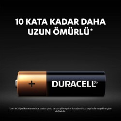 Duracell Alkalin AA Kalem Piller, 4’lü paket - 4