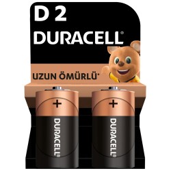 Duracell Alkalin D Piller, 2’li paket - DURACELL