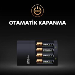 Duracell CEF 14 Şarj Aleti + 2'şer adet AA ve AAA Pil (Duracell 4 saat Şarj Cihazı, 1 adet) - 6