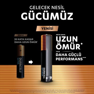 Duracell Optimum AA Alkalin Kalem Pil, 1,5V (LR6 / MN1500), 8’li Paket - 4