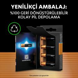 Duracell Optimum AAA Alkalin İnce Kalem Pil, 1,5V (LR03 / MN2400), 8’li Paket - 5