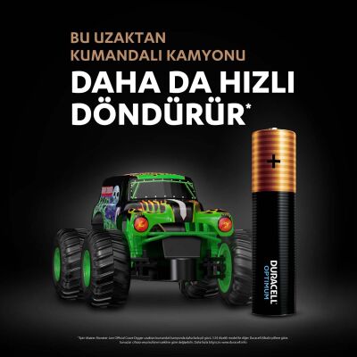 Duracell Optimum AAA Alkalin Pil, 1,5 V LR03 MN2400, 4’lü paket - 4