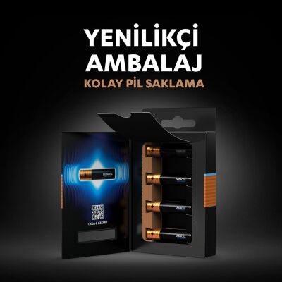 Duracell Optimum AAA Alkalin Pil, 1,5 V LR03 MN2400, 4’lü paket - 5