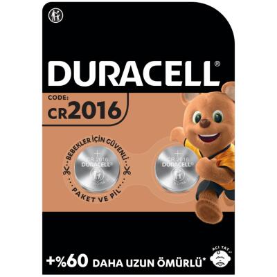 Duracell Özel 2016 Lityum Düğme Pil 3V (DL2016 / CR2016), 2’li paket - 1