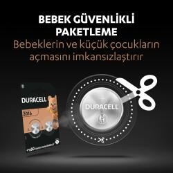 Duracell Özel 2016 Lityum Düğme Pil 3V (DL2016 / CR2016), 2’li paket - 4