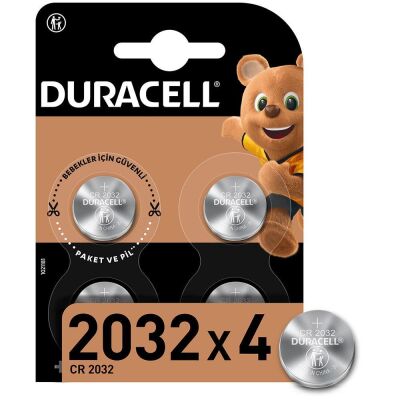 Duracell Özel 2032 Lityum Düğme Pil 3V, 4’li paket - 1