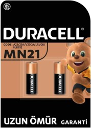 Duracell Özel Alkalin MN21 Pil 12V (A23 / 23A / V23GA / LRV08 / 8LR932), 2'li Paket - DURACELL