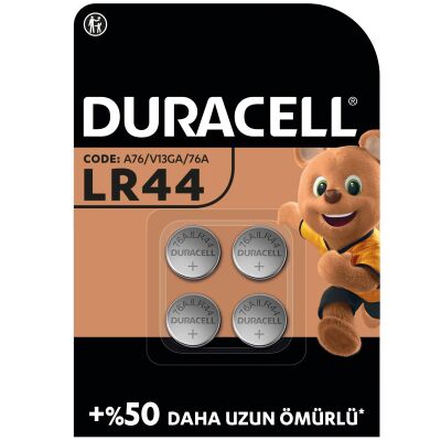 Duracell Özel LR44 Alkalin Düğme Pil 1,5V (76A / A76 / V13GA), 4'lü Paket - 1