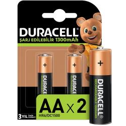 Duracell Şarj Edilebilir AA 1300mAh Piller, 2’li paket - DURACELL