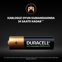 Duracell Şarj Edilebilir AA 2500mAh Piller, 2’li paket - 7