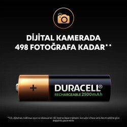 Duracell Şarj Edilebilir AA 2500mAh Piller, 2’li paket - 8