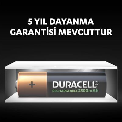 Duracell Şarj Edilebilir AA 2500mAh Piller, 2’li paket - 9