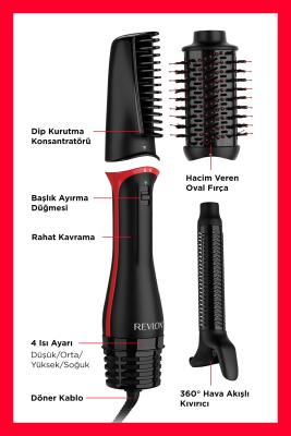 Revlon One Step Blow Dry 3’ü 1 Arada Saç Kurutma Makinesi ve Şekillendirici RVDR5333E - 3